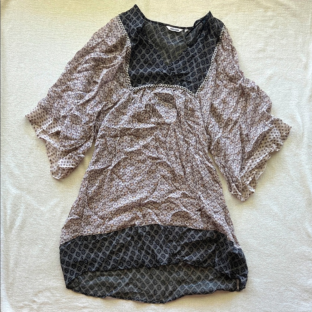 Indiska Bell Sleeved Tunic and Beach Cover Up